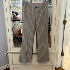 Grey striped trouser with floral top